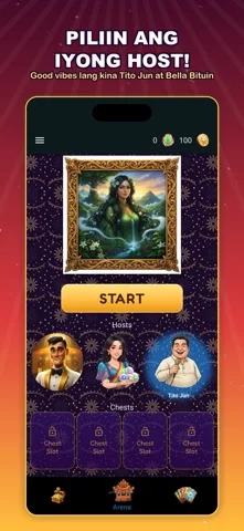 ChatBingo host selection screen